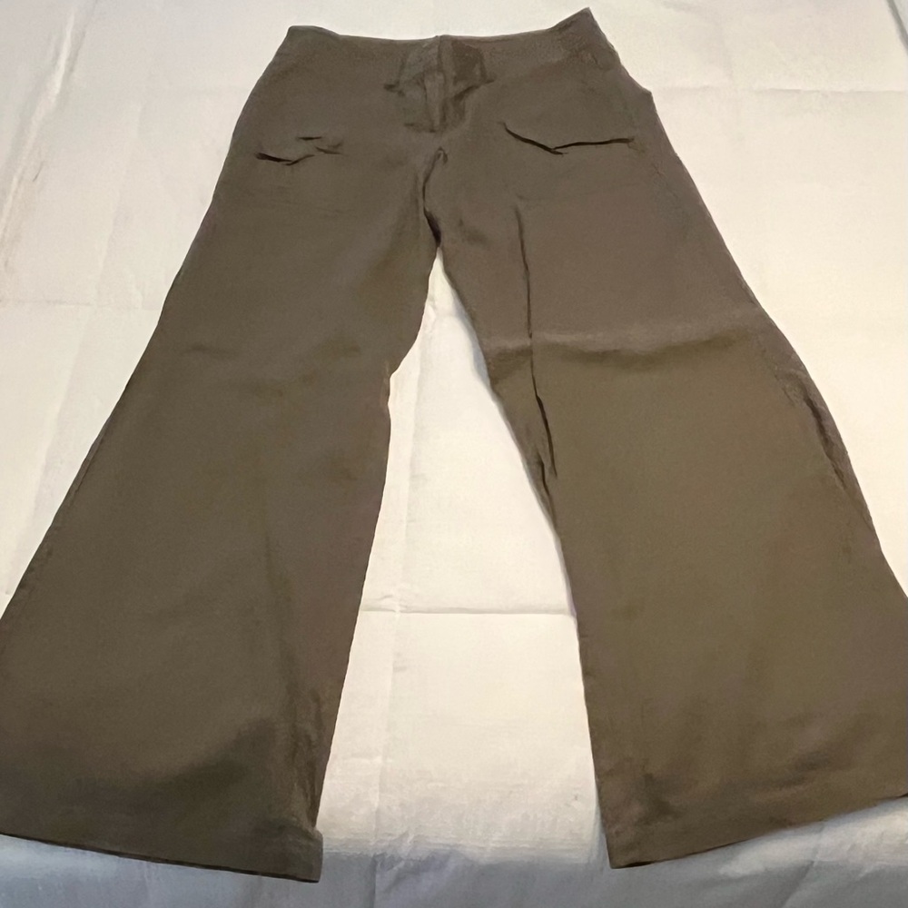 Tracy Evans Classic Tan Trousers LINEN Blend in new condition
